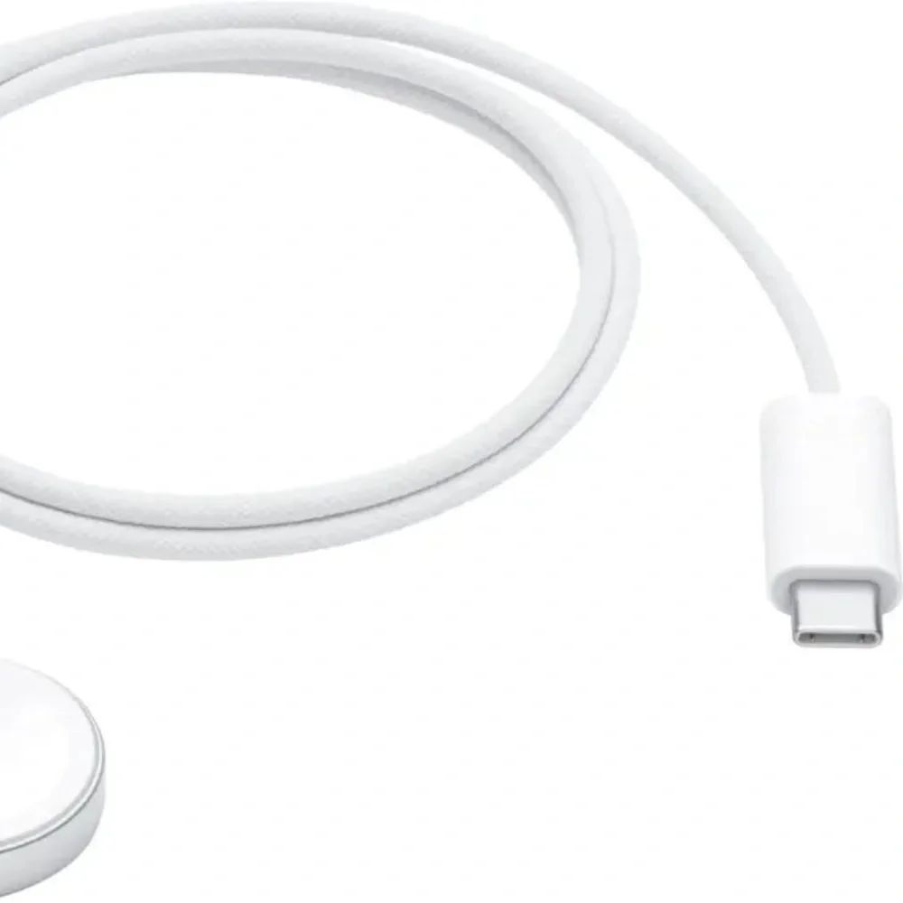 2 (two) Apple - IWatch Watch Magnetic Fast Charger to USB-C Cable (1 m) - White